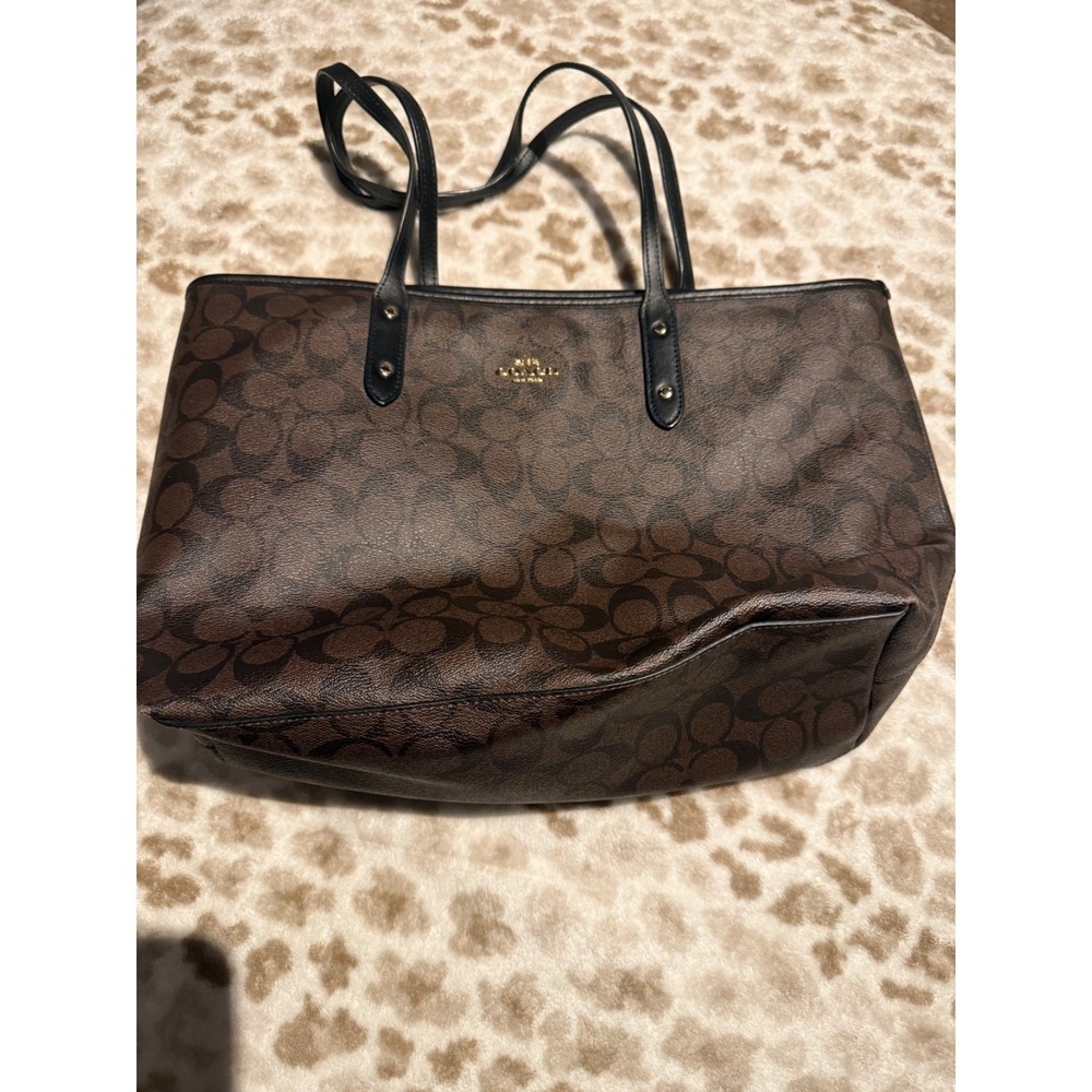 Women's Coach Brown Purse Hand Bag